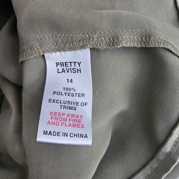 Pretty Lavish Light Green Silky One Shoulder Bridesmaid Dress - Picture 12 of 13